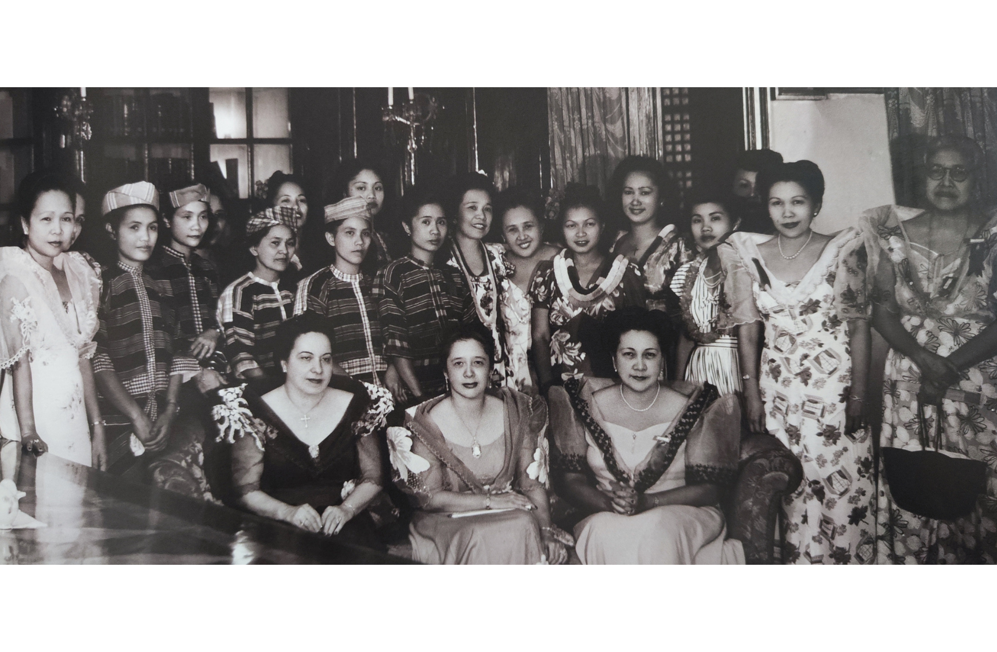 NFWC officers attend a function in Malacañan Palace